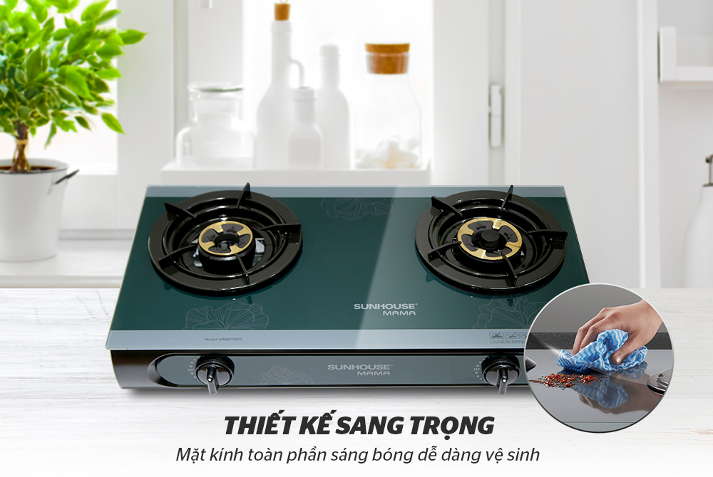 BẾP GAS DƯƠNG KÍNH SUNHOUSE MAMA MMB0780S 1