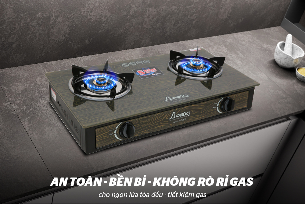 BẾP GAS DƯƠNG KÍNH APEX APB3551 6