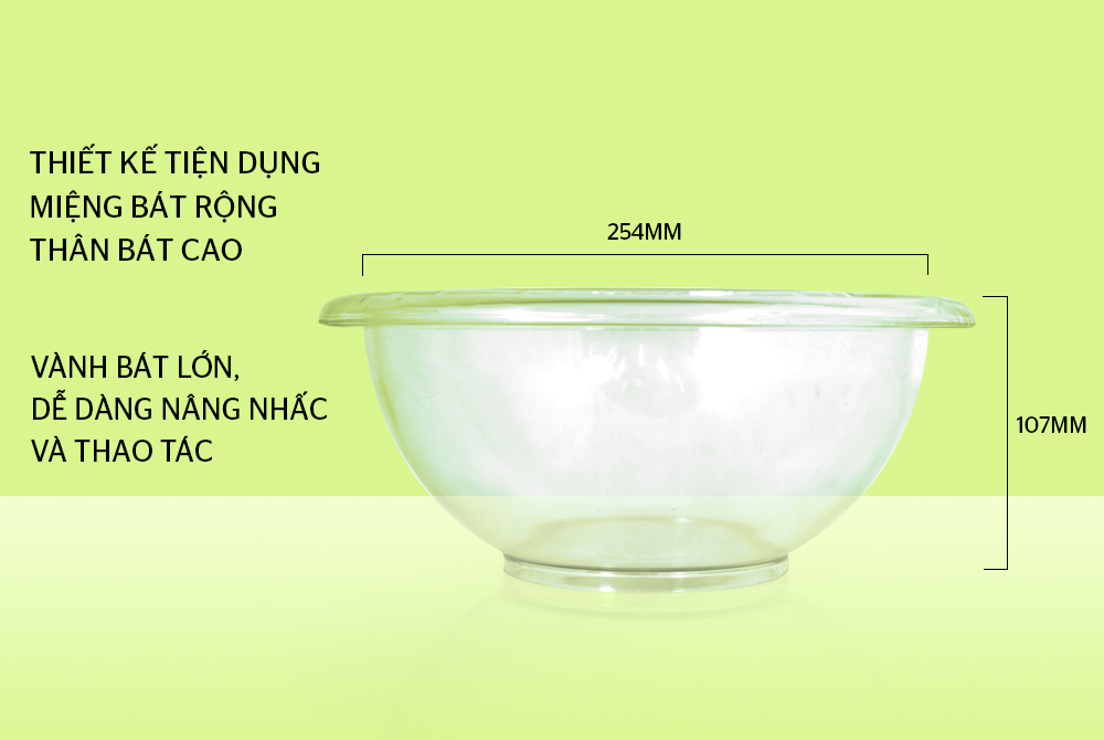 CÔNG NĂNG: CHUYÊN DỤNG ĐỂ TRỘN SALAD • Trộn salad dễ dàng hơn Bát trộn salad BioZone 3200ml với thiết kế hiện đại giúp cho việc trộn các món salad của bạn trở nên dễ dàng, thuận tiện hơn. Bát phù hợp để chế biến salad cho 2-4 người ăn. • Độ bền cao, an toàn với sức khỏe Với chất liệu nhựa SAN nguyên sinh, thân bát dày, chịu lực tốt, bát có độ bền cao, an toàn với sức khỏe. Vì vậy, bạn hoàn toàn yên tâm khi sử dụng lâu dài.   • Nhiều dung tích tiện lợi Dòng bát trộn salad BioZone có nhiều dung tích khác nhau từ 900-5000ml đáp ứng nhu cầu trộn salad đa dạng tại gia đình. Đặc biệt, bát có thiết kế đồng nhất, dễ dàng xếp lồng vào nhau để tiết kiệm diện tích. HƯỚNG DẪN SỬ DỤNG VÀ BẢO QUẢN: Dùng để trộn thực phẩm, không dùng để nấu ăn Không dùng vật sắc nhọn chà xát lên sản phẩm Rửa sạch và bảo quản ở nơi khô ráo sau khi sử dụng 3