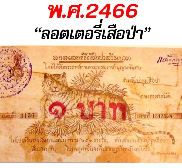 ประวัติหวย และวิวัฒนาการหวยไทย กว่า 200 ปี ลอตเตอรี่เสือป่า - ประวัติหวย และวิวัฒนาการหวยไทย กว่า 200 ปี
